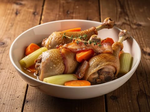 Konijn- en ciderstoofpot