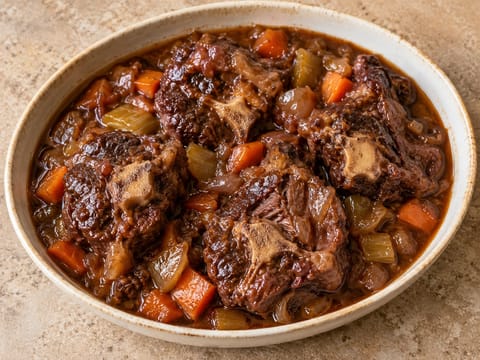 Rabo de Toro (spanyol vörösborban párolt ököruszályragu) Rabo de Toro (spanyol vörösborban párolt ököruszályragu)