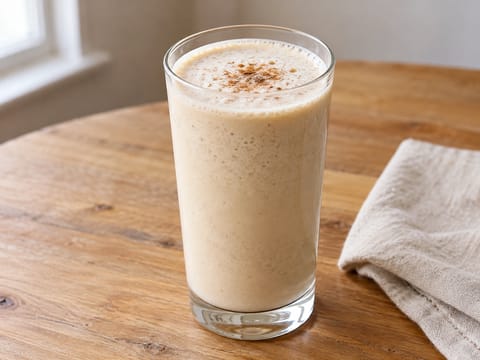 Frullato di latte con datteri e banana al cardamomo Frullato di latte con datteri e banana al cardamomo