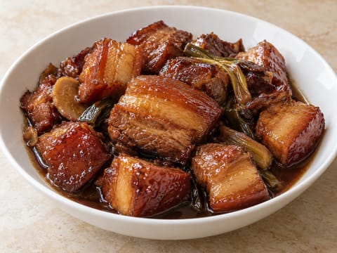 Rødbrassert svineribbe (Hong Shao Rou) Rødbrassert svineribbe (Hong Shao Rou)