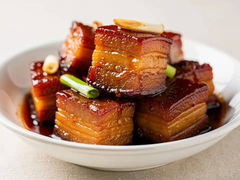 Rood gestoofd buikspek (Hong Shao Rou) Rood gestoofd buikspek (Hong Shao Rou)