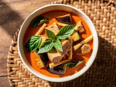 Thajské červené kari (Gaeng Phet)