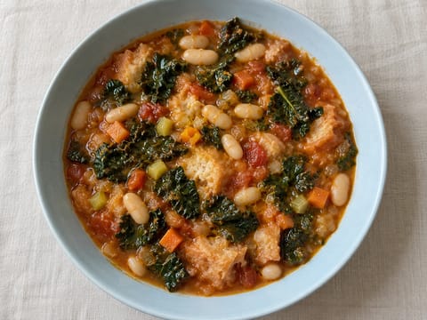 Ribollita Toscana (Toskana ekmekli sebze çorbası)