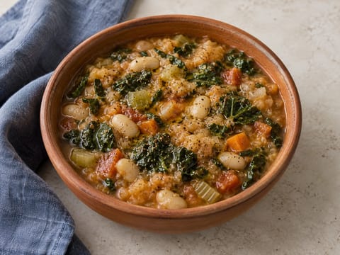 Ribollita (sopa toscana de pão e feijão)