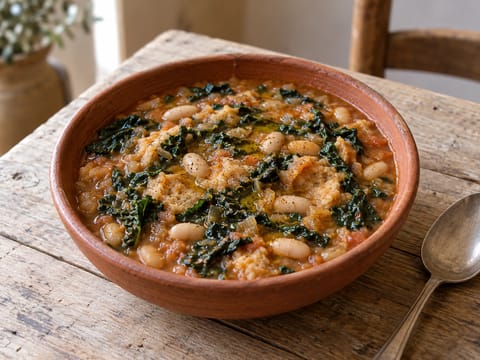 Ribollita Veloce (Quick Tuscan Bean and Kale Soup)