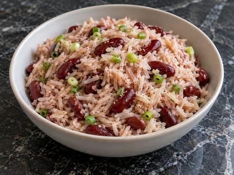 Rice and Peas (jamaikalainen kookosriisi kidneypavuilla) Rice and Peas (jamaikalainen kookosriisi kidneypavuilla)