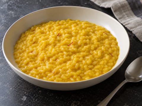 Risotto alla Milanese con Midollo (safran- og benmarvsrisotto) Risotto alla Milanese con Midollo (safran- og benmarvsrisotto)