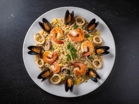 Risotto ai Frutti di Mare (italské risotto s mořskými plody)