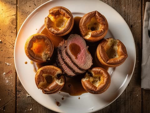 Yorkshire Pudding ile Roast Beef