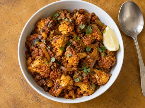Pečený květák masala Pečený květák masala