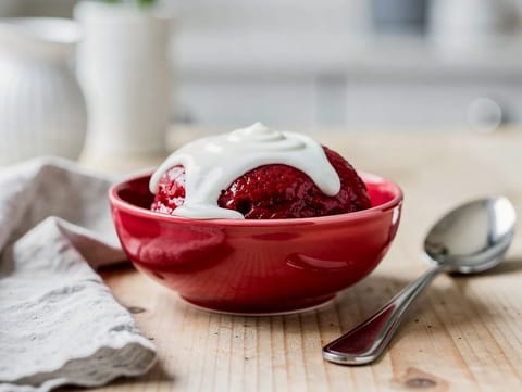 Rødgrød med Fløde (pudding nordique aux fruits rouges et crème)