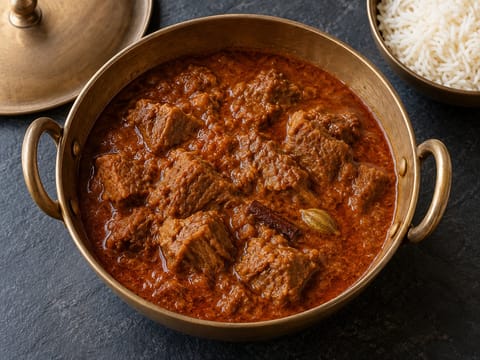 Rogan Josh (κάρυ αρνιού με μπαχαρικά Κασμίρ) Rogan Josh (κάρυ αρνιού με μπαχαρικά Κασμίρ)