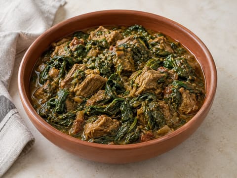 Saag Gosht (kuzu ve ıspanak köri)
