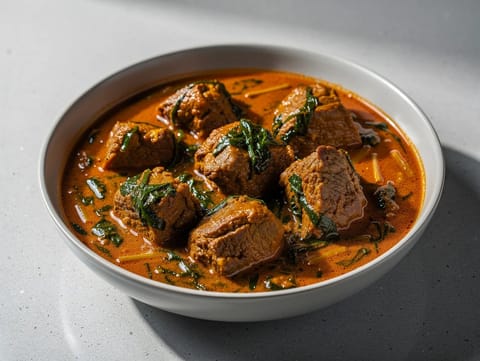 Saag Gosht (lammas- ja sinappivihannescurry) Saag Gosht (lammas- ja sinappivihannescurry)