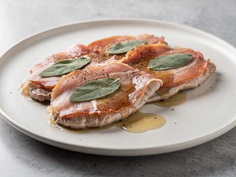 Saltimbocca alla Romana (Kalb mit Prosciutto und Salbei)