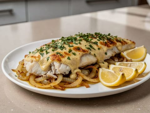 Samak Bil Tahini (ψητό ψάρι με σάλτσα ταχινιού)