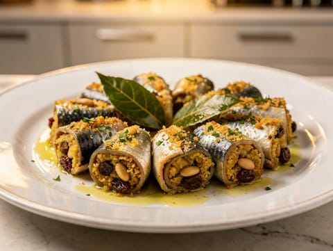 Sarde a Beccafico (sardinas rellenas sicilianas)
