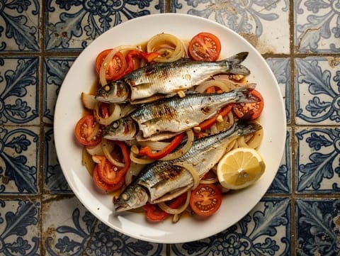 Sardinhas no Forno (sardinhas assadas no forno)