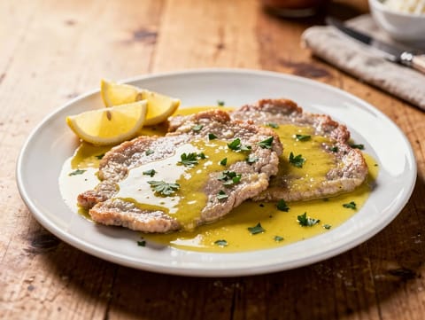 Scaloppine al Limone (escalopines de ternera con salsa de limón)