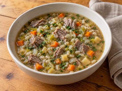 Scotch Broth cu miel și orz perlat