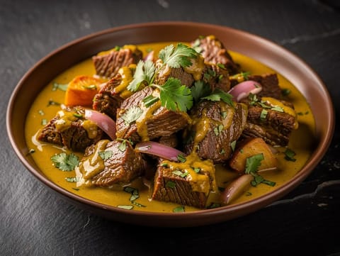 Seco de Carne (Peruvian Herb-Braised Beef Stew) Seco de Carne (Peruvian Herb-Braised Beef Stew)