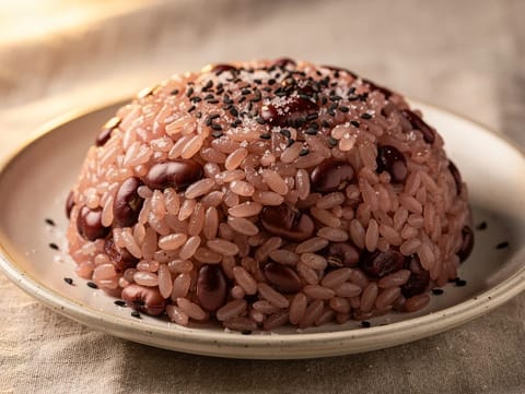Sekihan (arroz con judías rojas para celebraciones)