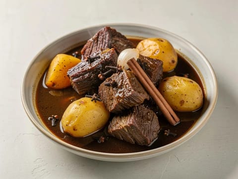 Semur Daging (indonéské hovězí dušené ve sladké sójové omáčce)