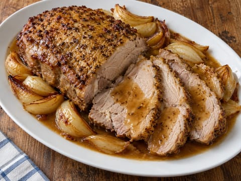 Senfbraten (Mustard-Crusted Pork Roast with Pan Gravy) Senfbraten (Mustard-Crusted Pork Roast with Pan Gravy)