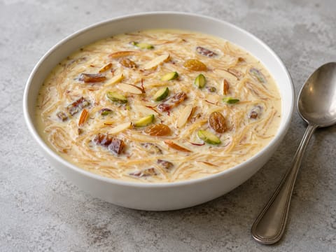 Sheer Khurma (Eid-Milchdessert mit Vermicelli) Sheer Khurma (Eid-Milchdessert mit Vermicelli)