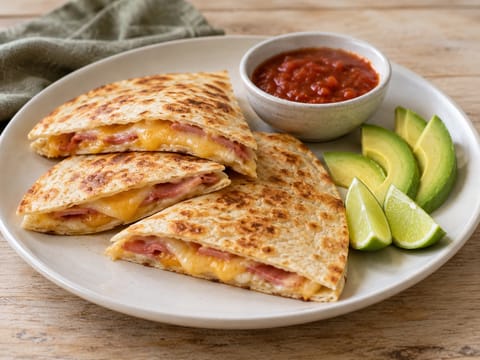 Sincronizadas (ristede tortillaer med skinke og ost) Sincronizadas (ristede tortillaer med skinke og ost)