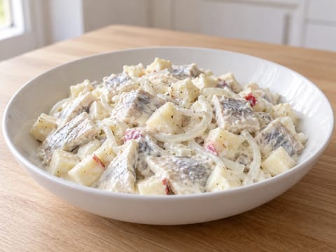 Śledź w Śmietanie (polsk sill i gräddfilssås) Śledź w Śmietanie (polsk sill i gräddfilssås)