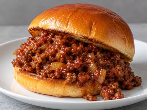 Sloppy Joe im Brioche-Brötchen Sloppy Joe im Brioche-Brötchen