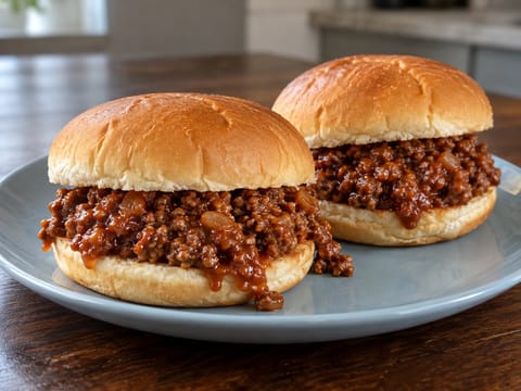 Sloppy Joes házi szósszal Sloppy Joes házi szósszal