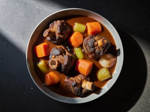 Tocăniță de coadă de vită gătită lent
