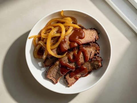 BBQ Soslu Yavaş Pişirici Dana Brisket