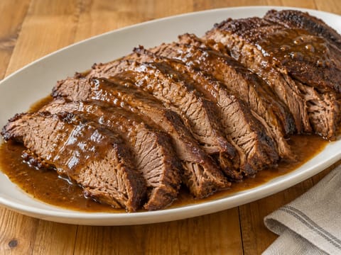 Peito de vaca na slow cooker com tempero fumado