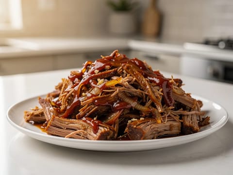 Långrostad BBQ pulled pork