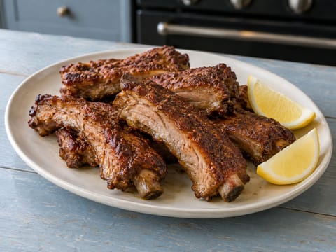 Χοιρινά παϊδάκια αργού ψησίματος με dry rub
