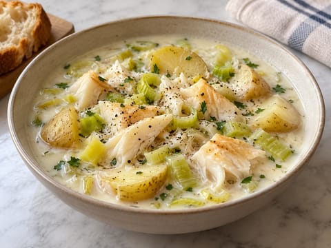 Chowder au haddock fumé Chowder au haddock fumé