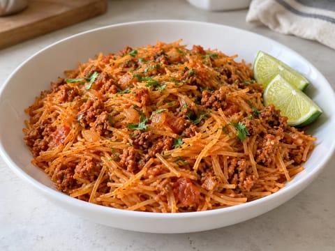 Sopa de Fideos Seco with Chorizo (φιδές καβουρδισμένος σε ζωμό ντομάτας) Sopa de Fideos Seco with Chorizo (φιδές καβουρδισμένος σε ζωμό ντομάτας)