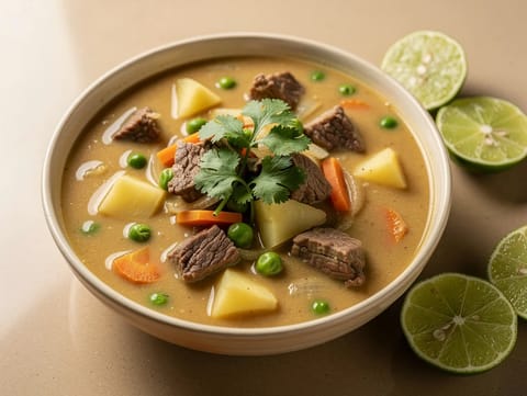 Sopa de Maní (etli Bolivya yer fıstığı çorbası) Sopa de Maní (etli Bolivya yer fıstığı çorbası)