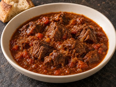 Spezzatino di Manzo (tocăniță italiană de vită) Spezzatino di Manzo (tocăniță italiană de vită)