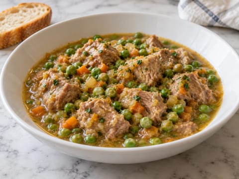 Spezzatino di Vitello con Piselli (dana ve bezelye yahni) Spezzatino di Vitello con Piselli (dana ve bezelye yahni)