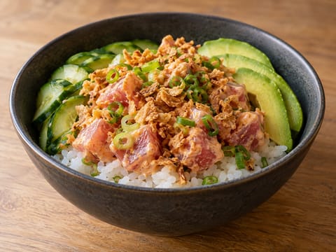 Spicy Tuna Crunch Poke Bowl Spicy Tuna Crunch Poke Bowl