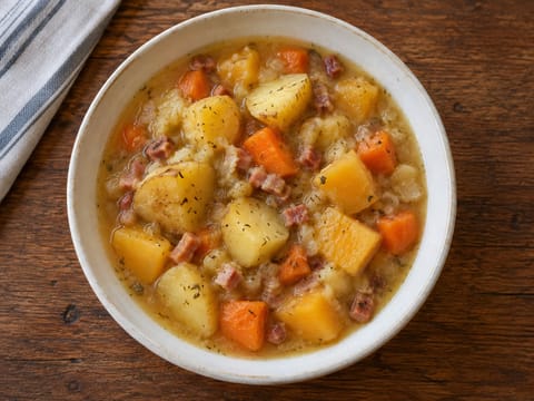 Steckrübeneintopf (ragoût allemand rutabaga et pommes de terre) Steckrübeneintopf (ragoût allemand rutabaga et pommes de terre)