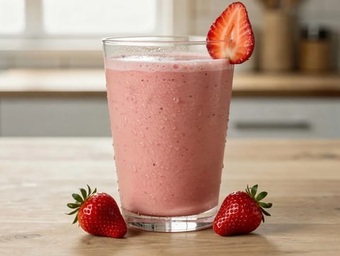 Jordbærsmoothie