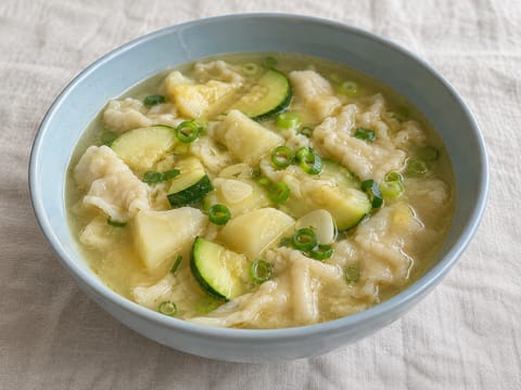 Sujebi (Korean Hand-Torn Dough Soup)