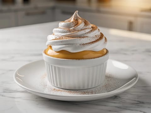 Suspiro Limeño (dessert peruviano al caramello e meringa) Suspiro Limeño (dessert peruviano al caramello e meringa)