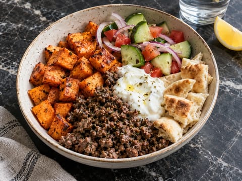 Sweet Potato Gyro Bowl Sweet Potato Gyro Bowl