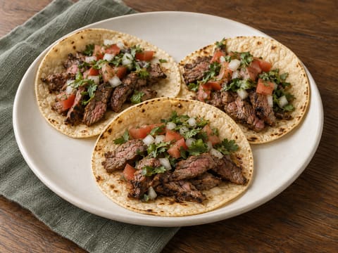 Tacos de Asada (grillezett steak taco) Tacos de Asada (grillezett steak taco)